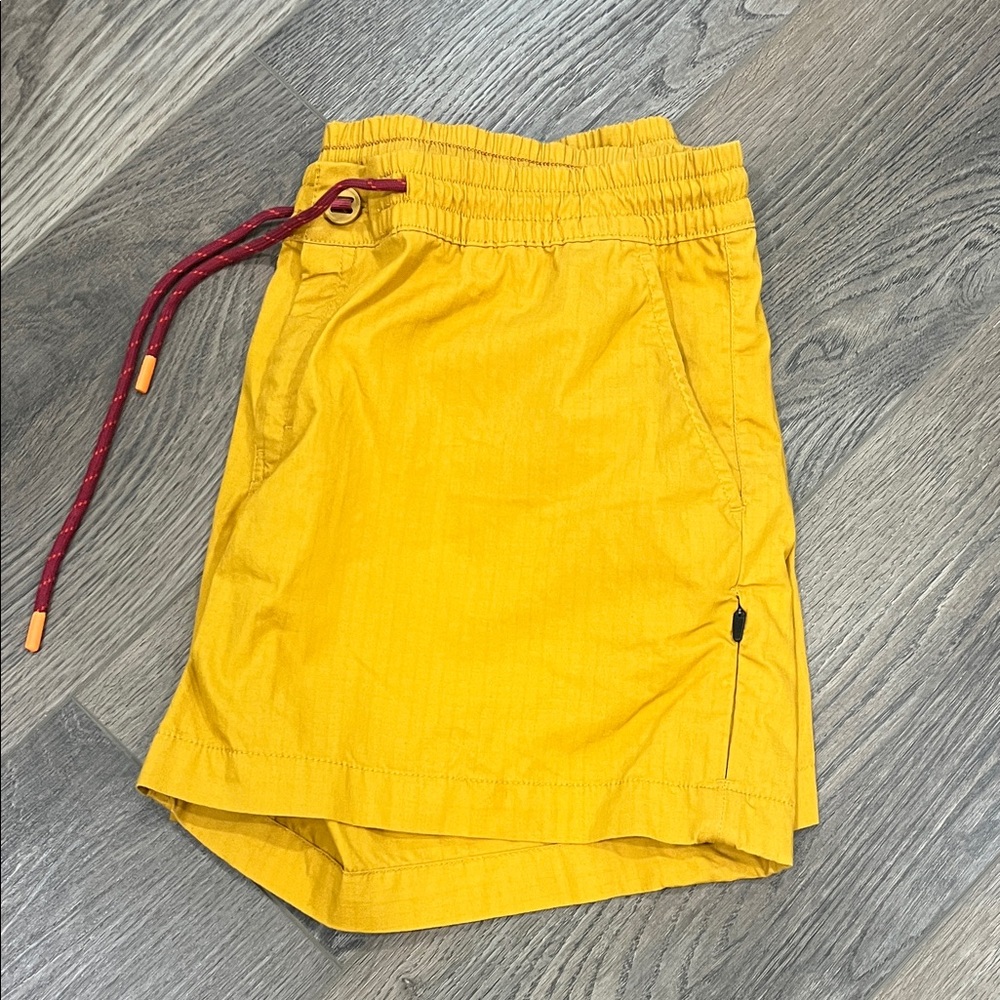 Yellow Drawstring Shorts